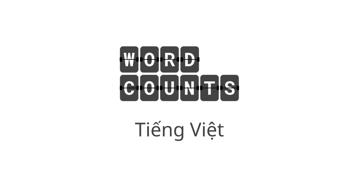 Công cụ đếm từ trực tuyến miễn phí